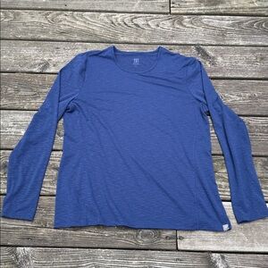Navy Blue Long Sleeve Top